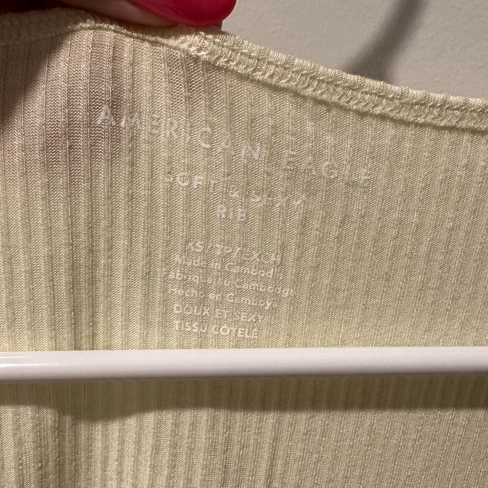 AE Snap-Front Ribbed Baby Tee - Picture 3 of 3